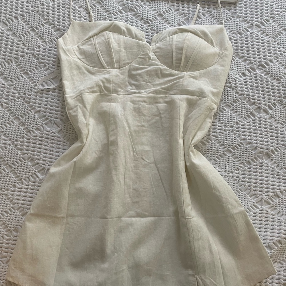 White Mini Dress - Picture 2 of 3